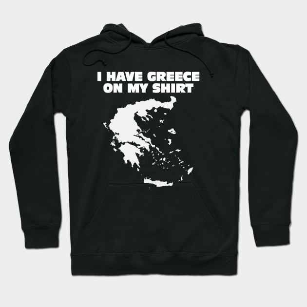 Greek Map Hoodie by NicGrayTees